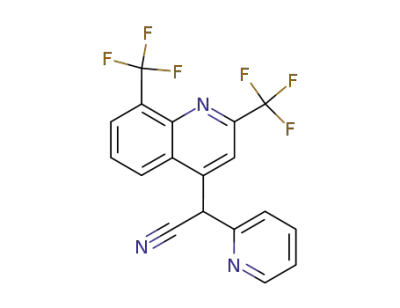 α-(2-Pyridyl)-2,8-bis(trifluoromethyl)-4-quinolylacetonitrile