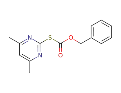 2-benzyloxycarbonylsulfanyl-4,6-dimethyl-pyrimidine