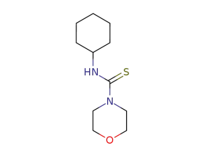 (cyclohexylamino)morpholin-4-ylmethane-1-thione